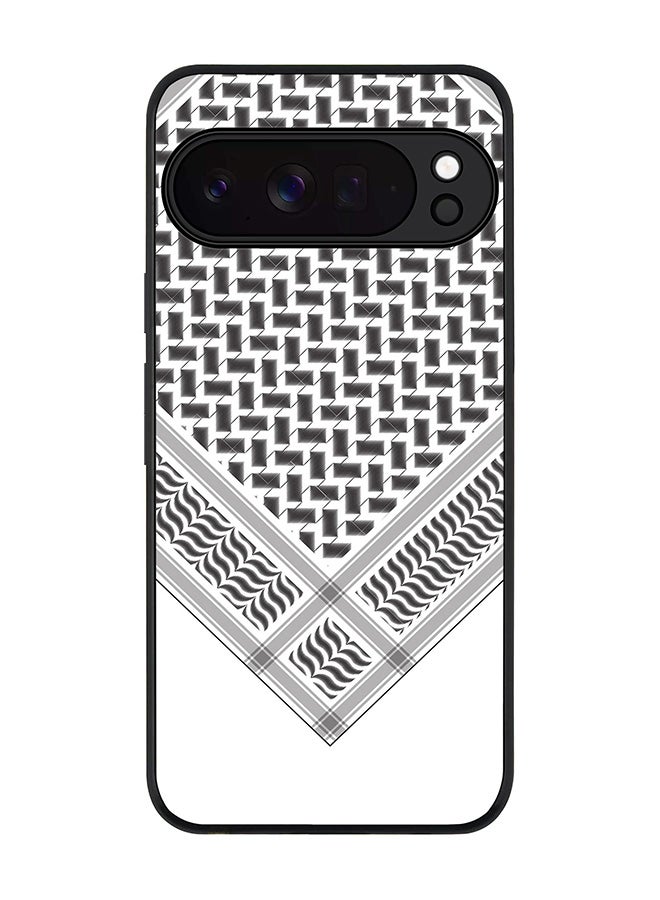 For Google Pixel 10 Pro Case,Slim fit Camera Protection, Shockproof Thin Phone cover  - Victory Shemag(Black)